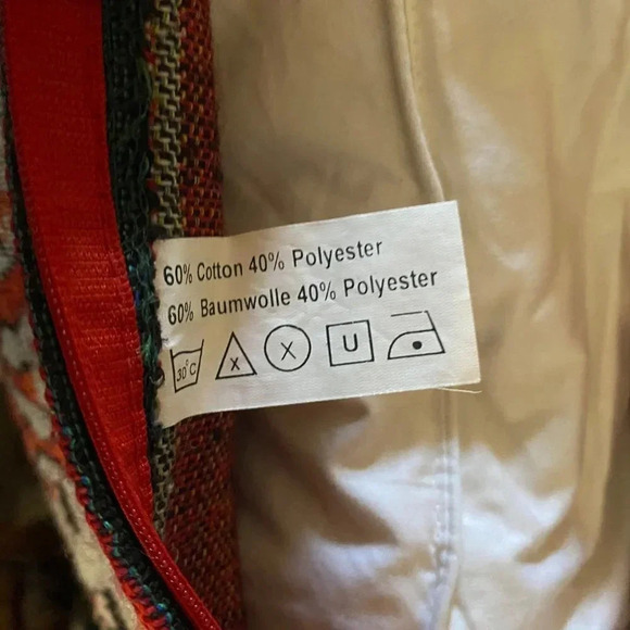 Vintage Santa Claus Christmas Tapestry Pillow 18x18 Inch Feather Fill Festive - Picture 6 of 16